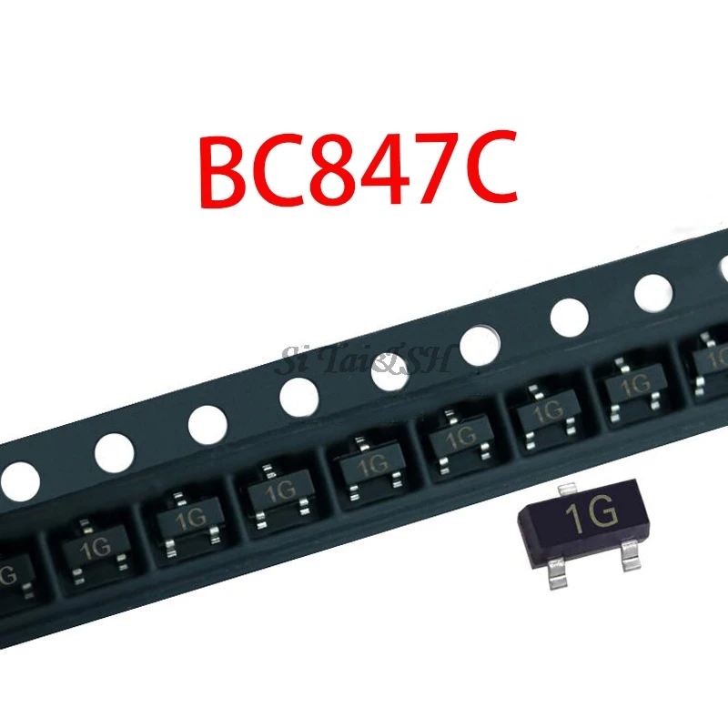 100 шт./лот BC847C SOT-23 BC847 847C SOT SMD 1G | Электронные компоненты и принадлежности