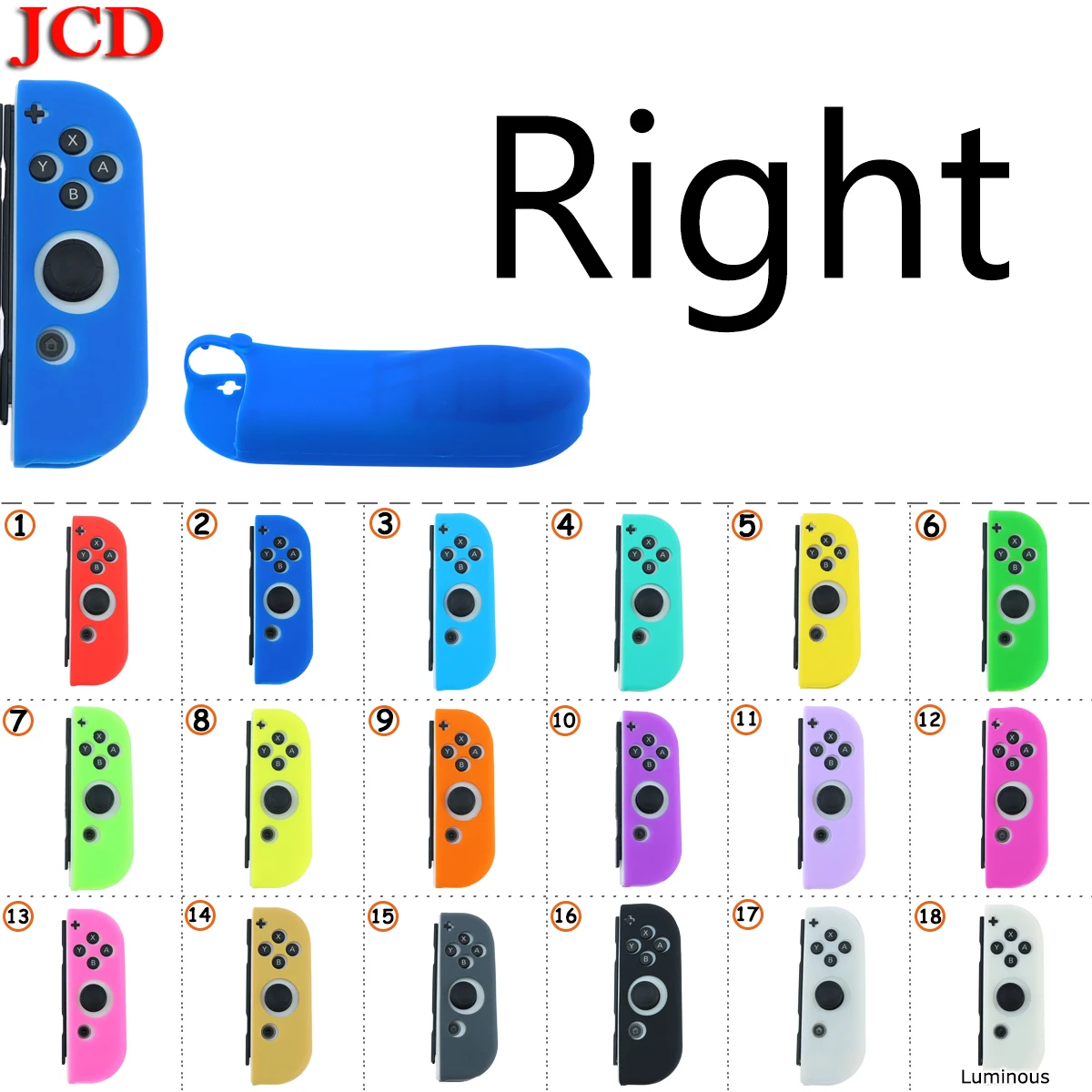 Силиконовый защитный чехол JCD для Nintendo for Switch JOY CON мягкий JOY-CON красная роза