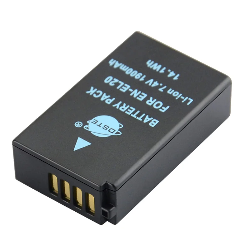 2 шт. 1900 мАч 7,4 V EN-EL20 ENEL20 DSTE Батарея Зарядное устройство для Nikon J1 J2 J3 S1 AW1 1V3 V3 для карманных видеокамер Blackmagic Кино Камера