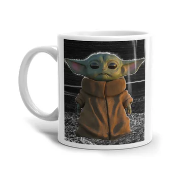 

Funny Star Wars Darth Vader Baby Yoda Magic Mugs Coffee Ceramic White Cup Wonder Gift Magic Mug Tea Cups