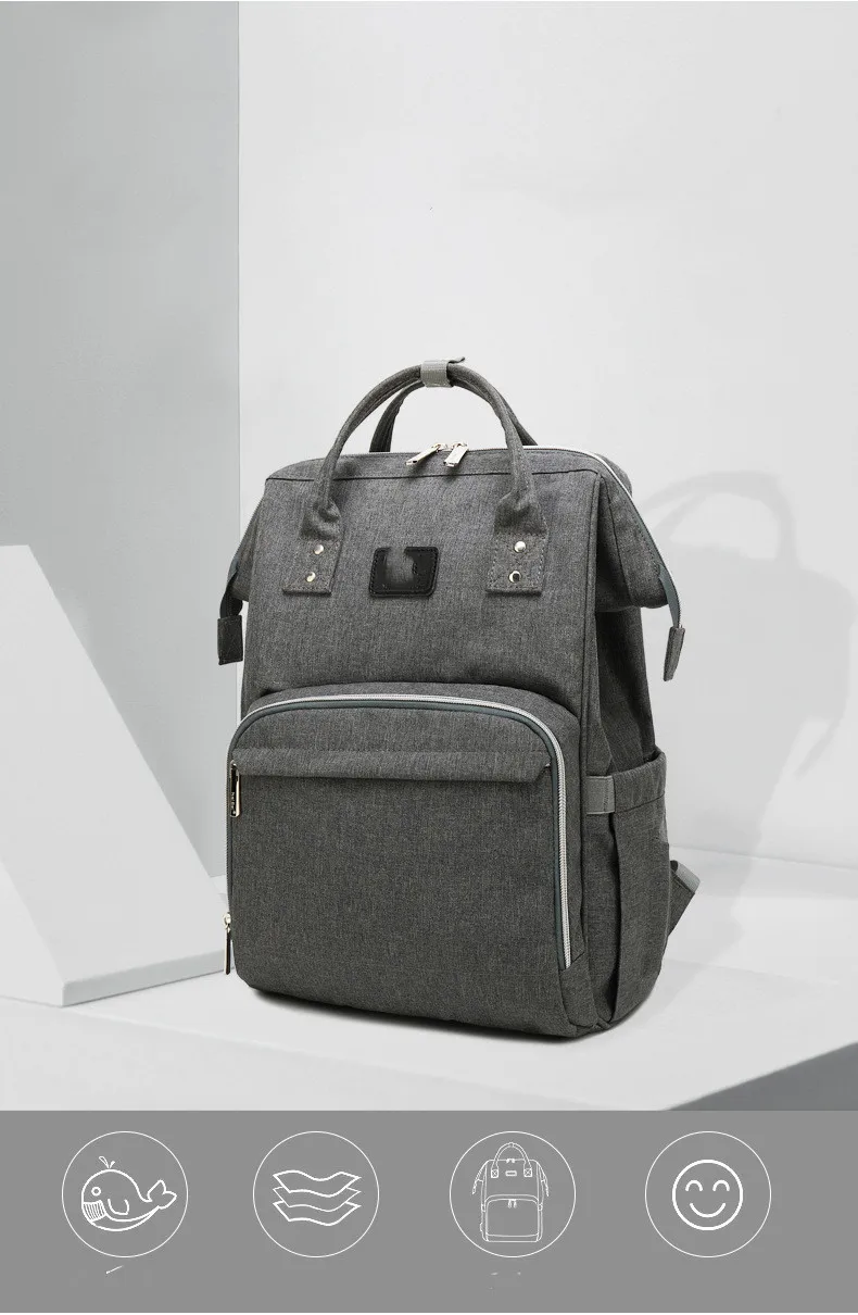 Модное платье для малышей рюкзак Mommy Bag застежка-молния для беременных сумка Детская сумка для подгузников детские коляски для мамы, сумка для подгузников рюкзак