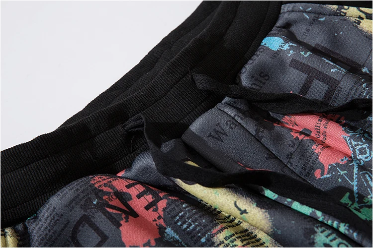 Men Patchwork Pocket Cargo Pants Contrast Color Harem Joggers Pants Harajuku Sweatpant Hip Hop Trousers Casual Men Streetwear