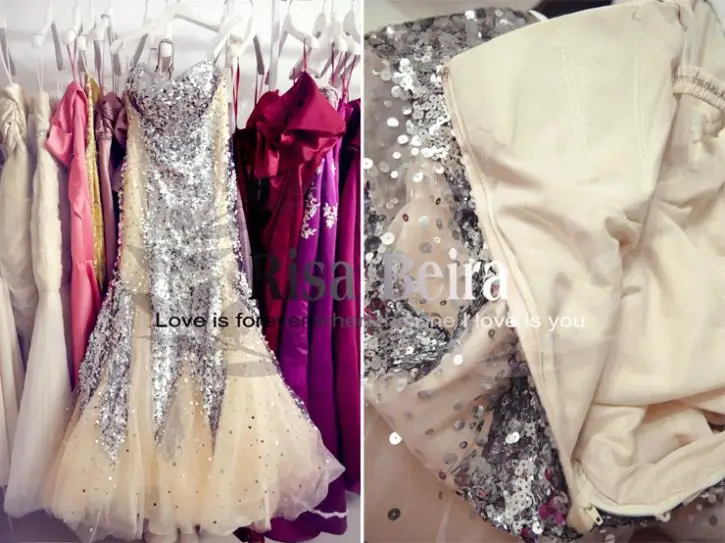 Настоящая Новая мода Vestidos формальные Роскошные бисерные элегантные сексуальные Звездные Вечерние платья Русалка Платья для подружек невесты
