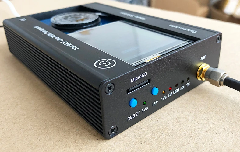 Новая версия 2019 портативный держатель для HACKRF ONE ppm TCXO часы металлический чехол SDR