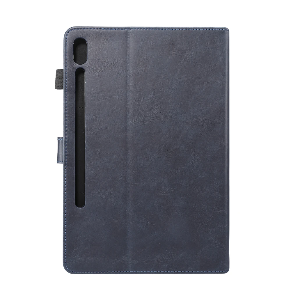 Чехол для планшета samsung Galaxy Tab S6 10,5 дюйма SM-860/T865 чехол для планшета с узором Crazy Horse из искусственной кожи чехол-книжка с подставкой и отделениями для карт