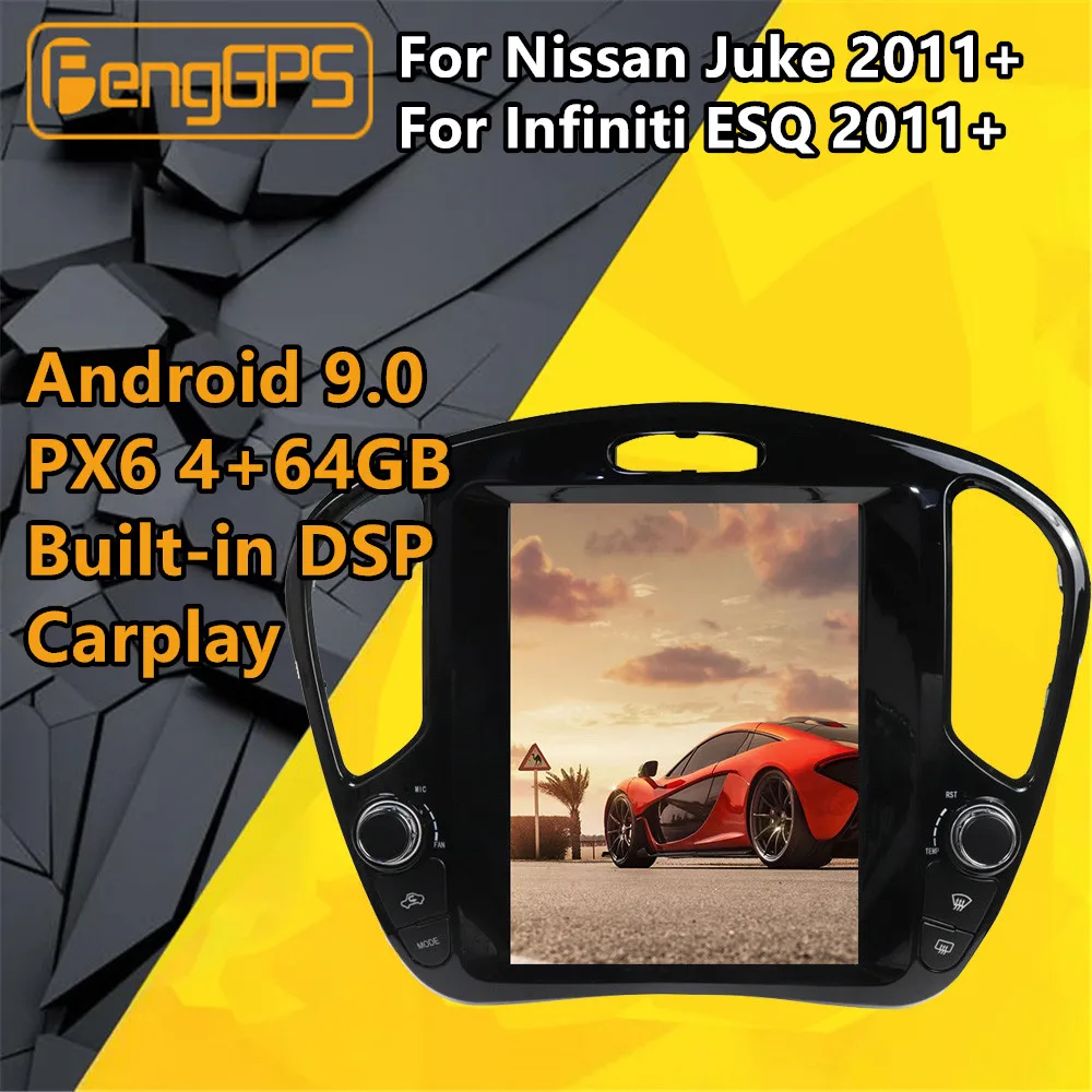 For Nissan Juke Android Radio Infiniti ESQ 2011+ Car Multimedia Player Tesla cassette recorder Stereo Autoradio GPS Head unit
For Nissan Juke Android Radio Infiniti ESQ 2011+ Car Multimedia Player Tesla cassette recorder Stereo Autoradio GPS Head unit