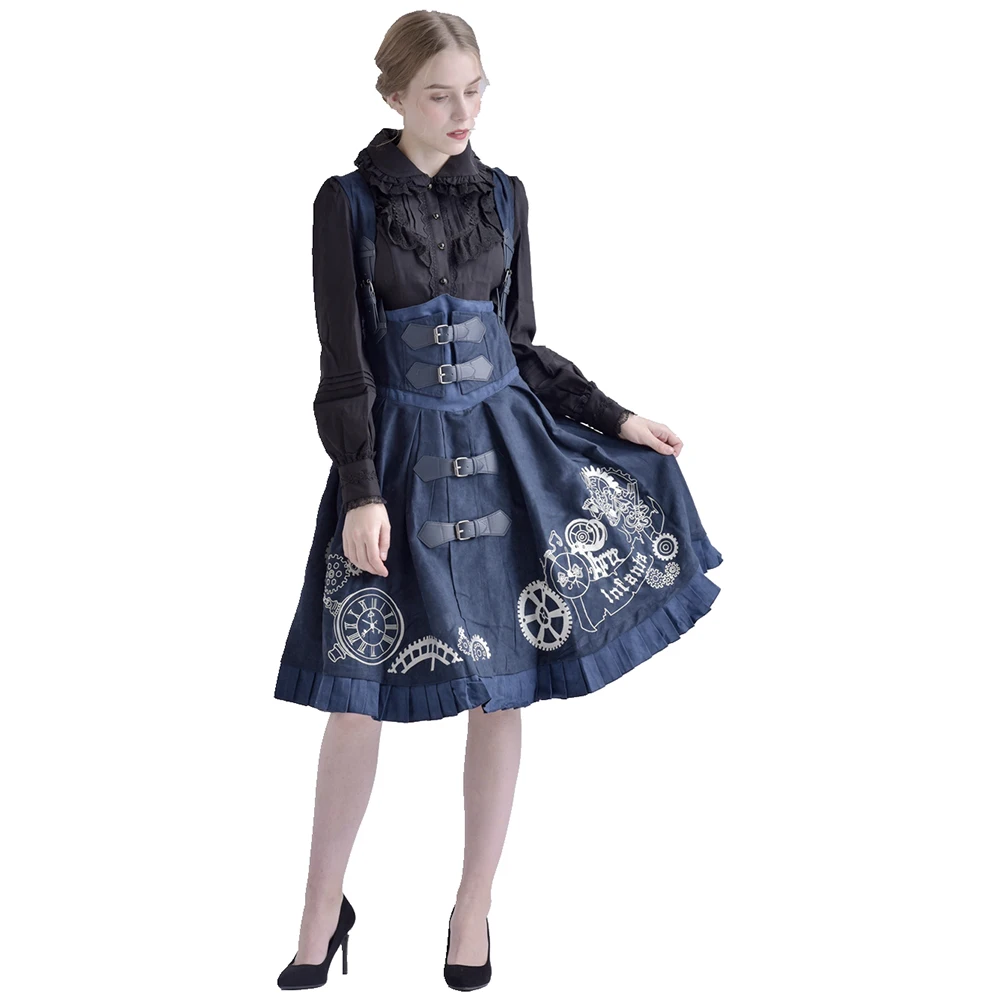Steampunk Style Suspender Dress Corset Women Girls Lolita Vintage Dresses | Женская одежда