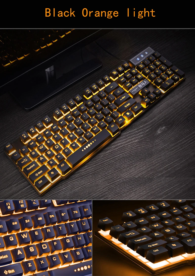 Водонепроницаемая Проводная клавиатура Levitate Keycap игровая клавиатура USB RGB подсветка светодиодный ПК Клавиатура Держатель геймерские компьютерные игры клавиатуры