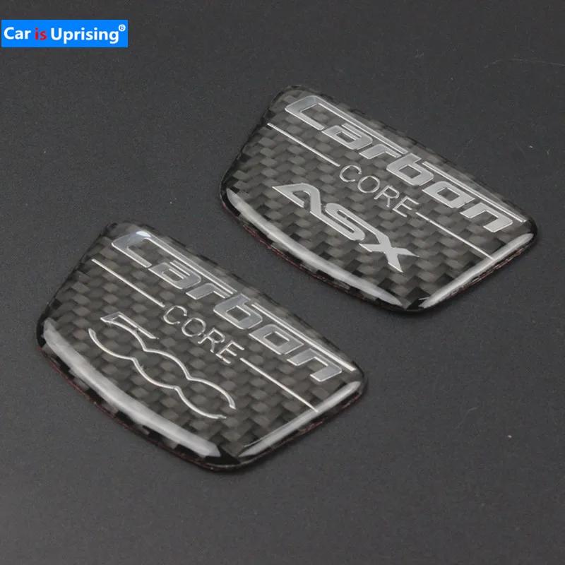 1 шт. Автомобильная 3D наклейка из углеродного волокна s Fender багажник эмблема значок наклейка украшение подходит для Fiat 500 500x Mitsubishi ASX аксессуары