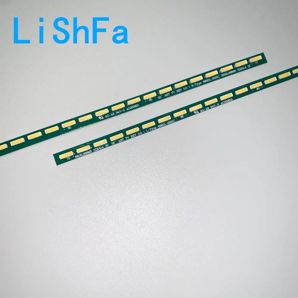 2 Pz/Lotto R & L 6920L-0001C 55 "Art Tv Rev 0.0 Retroilluminazione Per Lg 55Lm66/70-Ce Per Tcl L55V6500-3D Per Skyworth 55E800A 72Led 604Mm