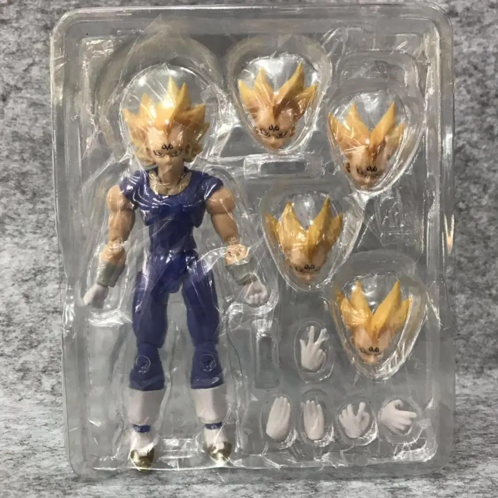 Аниме 15 см Dragon Ball Z Super Saiyan Majin SHF Вегета из ПВХ фигурка Коллекционная модель