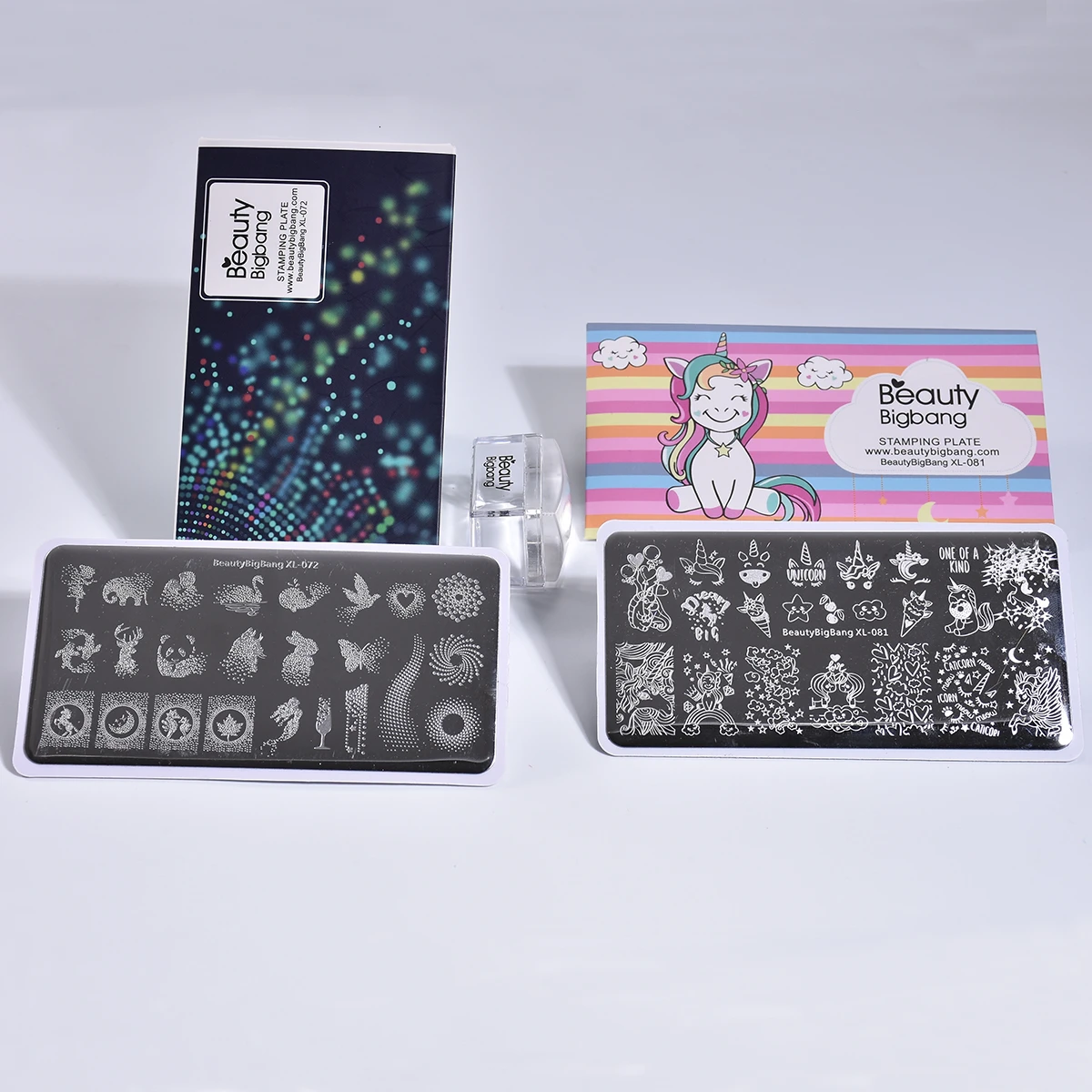 Набор из 4 предметов с рисунками животных и единорогов штампованные пластины для