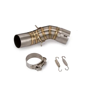 

Motorcycle Middle Pipe Exhaust Link Pipe Slip On Section For Kawasaki Z900 Interface for 51MM diameter of the exhaust pipe