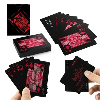 Nowy 54 sztuk kartonowe karty do gry karty do gry wodoodporna plastikowe Poker karty do gry z pcv karty do gry s wysokiej jakości talii kart pokera gier hazardowych Hot tanie i dobre opinie CN (pochodzenie) 14 lat 120 minut nieograniczone Other Papier Dropshipping Wholesale 54pcs Waterproof Plastic Poker