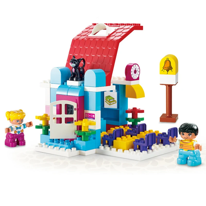 

New Legoings Duplo Toys My classroom Compatible Legoingings 55013 Building Blocks Toys kid Educational Birthday Gift for Kids