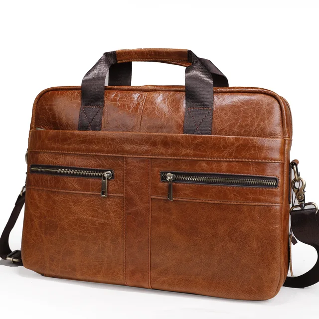 natural leather briefcase