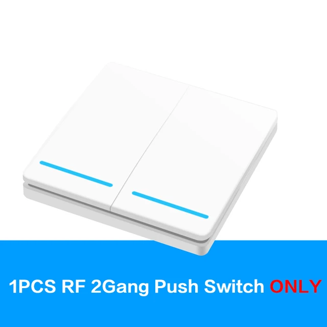 Wireless Smart Light Switch RF 433MHz Remote Control Switch AC 95-250V 10A Module 86 Wall Panel for Bedroom,Gallery Lights Lamp 1WP042