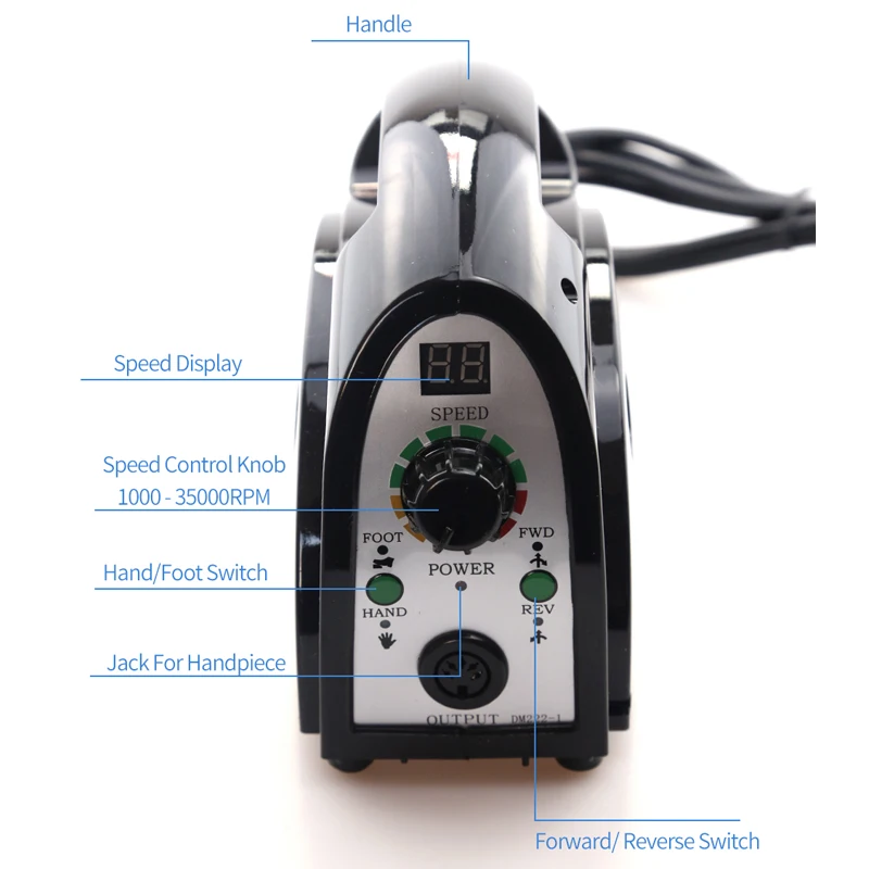 Preise 65W 35000RPM Elektrische Maniküre Bohrer Für Nagel Bohrer Düse für Maniküre Maschine für Maniküre Bohrer Nagel Kunst bohrer Zubehör