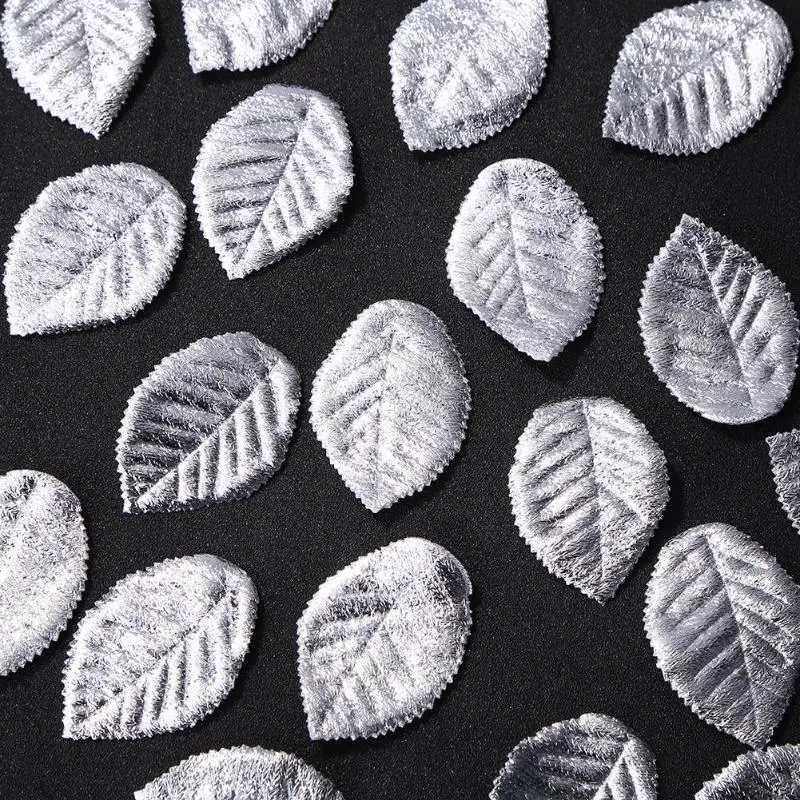 100 шт искусственные зеленые листья ткани DIY поддельные Растения Сад Свадебный домашний декор