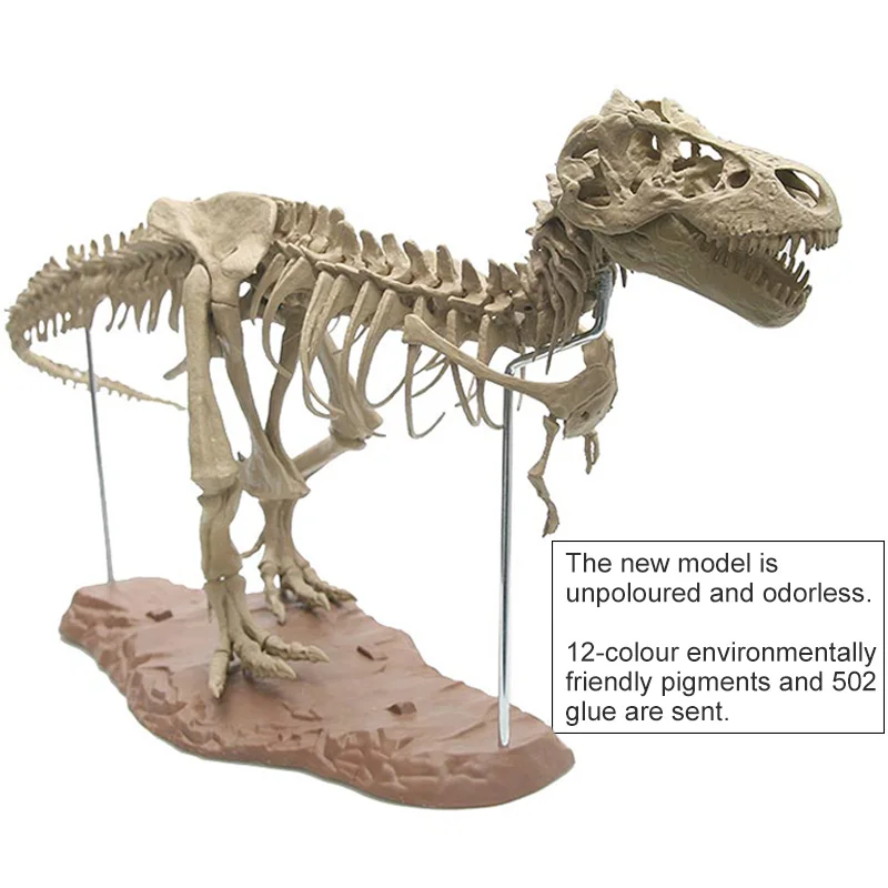 

Large Assembly Dinosaur Fossil Puzzle Child Model Toy Tyrannosaurus Skeleton Teaching Courseware Holloween Party Decor Accessory