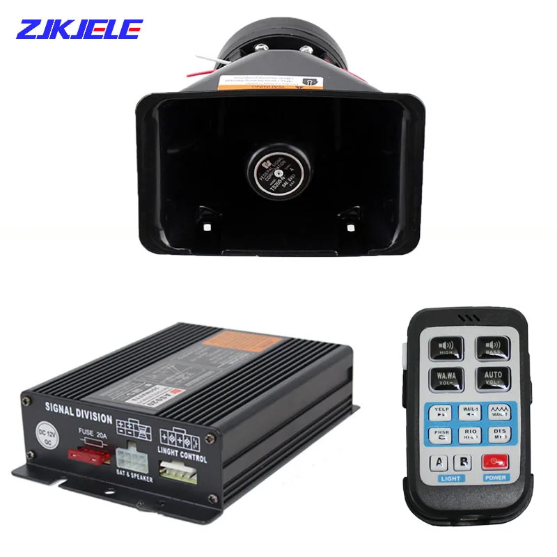 

200 Вт 9 звуковой Автомобильная сирена-динамик для грузовика Предупредительная полицейская сирена экстренная электронная звуковая сигнализация PA микрофон Беспроводная система с дистанционным управлением Cotrol