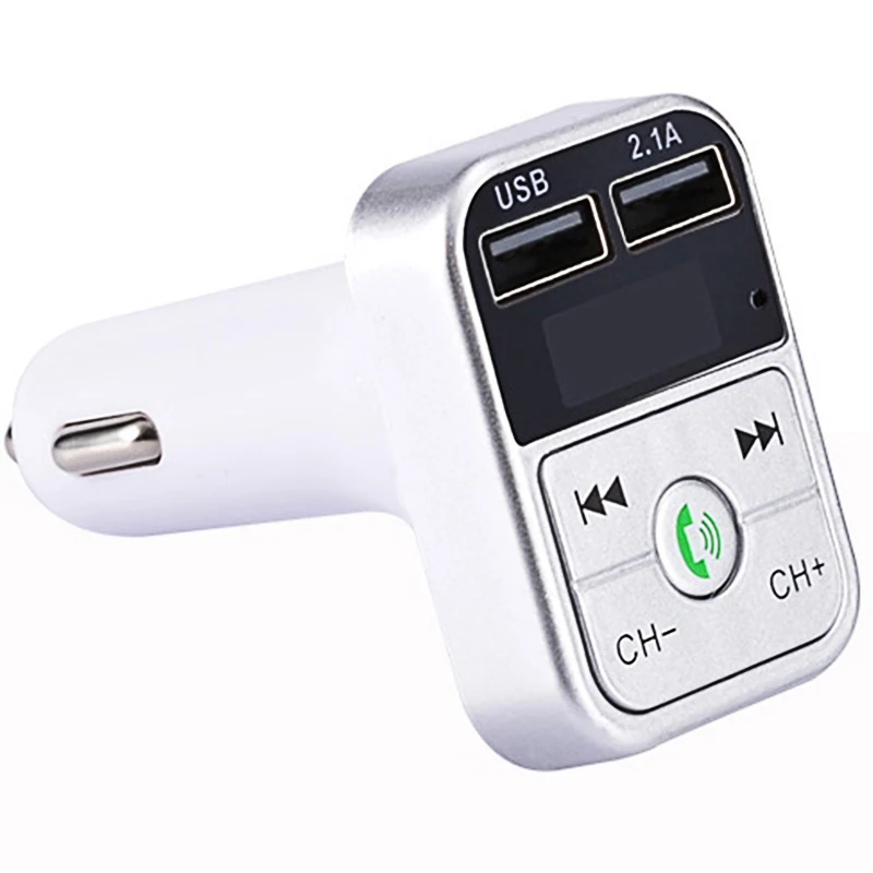 Автомобильный комплект громкой связи беспроводной Bluetooth fm-передатчик lcd MP3-плеер USB зарядное устройство 2.1A автомобильные аксессуары Handsfree авто FM модулятор