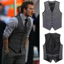 Мужской повседневный жилет весна и лето-Бекхэм Стиль Знаменитостей тонкий жилет
