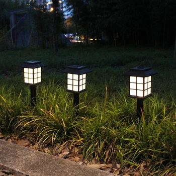 

Solar lawn lamp outdoor waterproof ground plug column head lamp small yard decoration garden courtyard lamp dual-purpose lamp