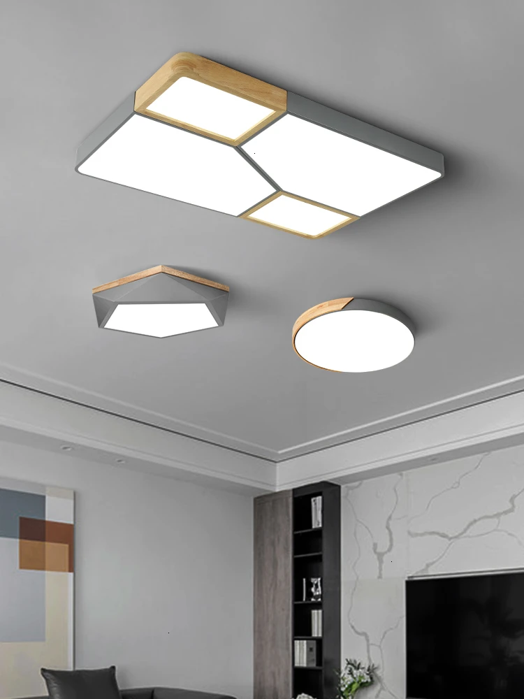 

2019 Northern Europe Lamp Modern Simplicity Household Atmosphere Restaurant Bedroom Led Absorb ceiling lights for living room