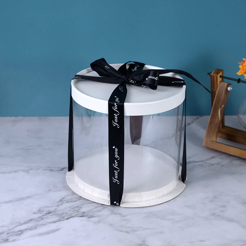 4/6 Inch PVC Clear Cake Boxes, Round Transparent Packaging Box for Birthday, Wedding, A... - SKU PCCB1631 - UGI Packaging