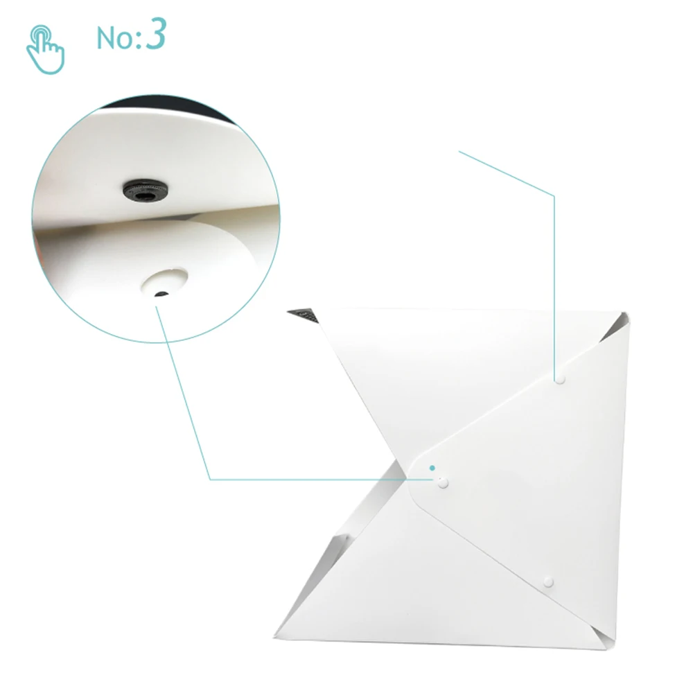 2 LED Folding Lightbox 40*40 Portable Photography Photo Studio Softbox Adjustable Brightness Light Box For DSLR Camera