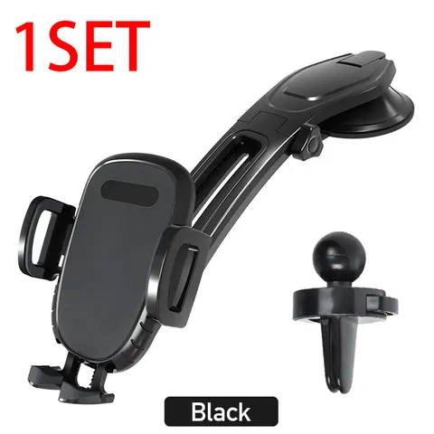 Phone Holder Dashboard Mobile Phone Support Interior Phone Holder Bracket 360 Degree Rotation Adjustable Phone Navigation