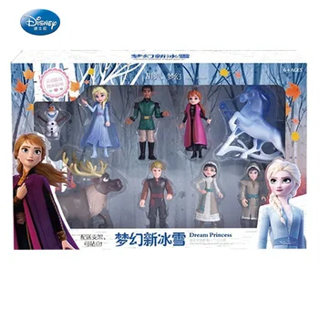 

HOT 1set Frozen 2 Snow Queen Elsa Anna PVC Action Figure Olaf Kristoff Sven Anime Dolls Figurines Kids Toy Children Gift
