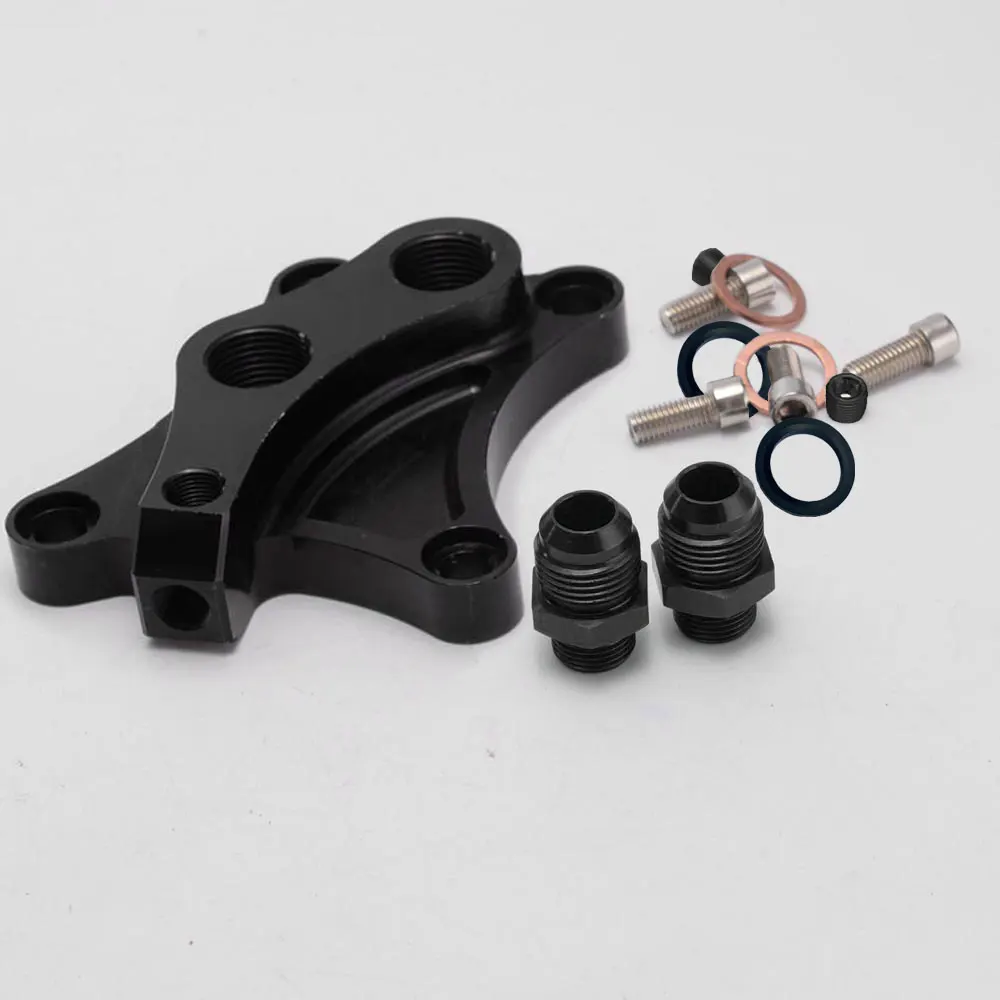 Адаптер блока для Nissan 240SX SR20DET S13 14 15 EPOL05NI|oil block|nissan oilsr20det oil |