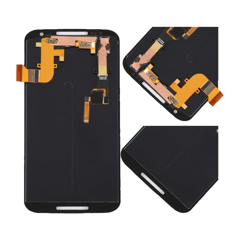Для Motorola Moto X2 lcd кодирующий преобразователь сенсорного экрана в сборе для MOTO X2 Замена дисплея XT1085 XT1092 XT1095 XT1096