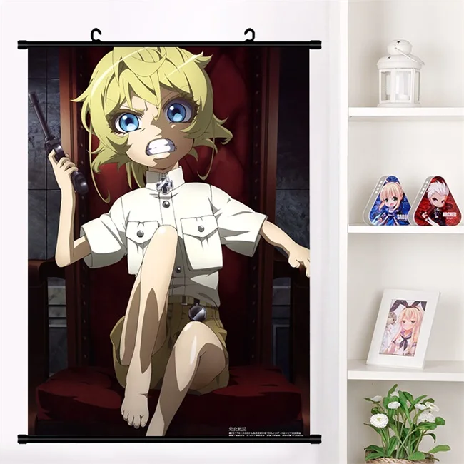 Аниме Youjo Senki Saga of Tanya the Evil Tanya Degurechaff настенный плакат с прокручивающейся стенкой коллекция домашнего декора искусство - Цвет: K