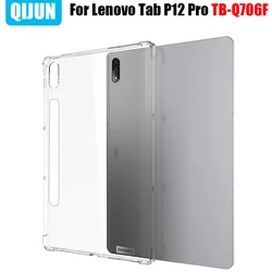 Funda de tableta para Lenovo Tab P12 Pro 2021, carcasa suave de silicona, Airbag, protección transparente para Xiao xin pad, TB Q706F de 12,6 pulgadas