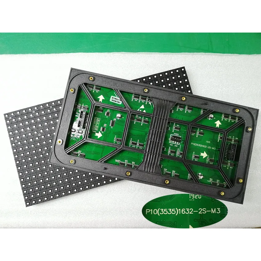 32*16 pixel SMD 1/2S P10 led module outdoor 320*160mm matrix led sign full color display screen anzeige экран ecran