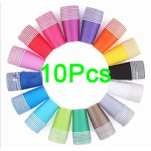 10pcs Baby Paper Cups Solid Birthday Muti-Color Wedding Colorful decorate Tableware Party Supplies Plain DIY Festival household