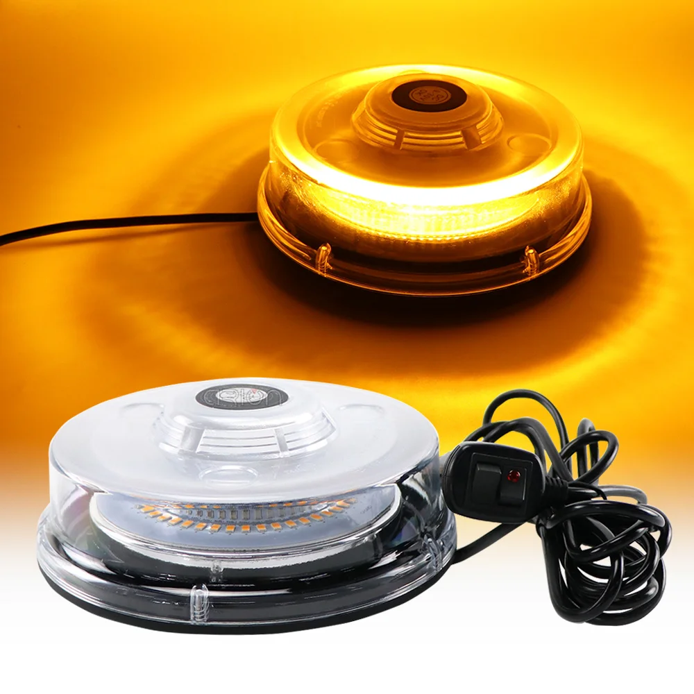 

Amber LED Strobe Light Beacon Vehicle Car Roof Top Hazard Warning Flash Emergency Lights Rotating Flashing Safety Signal lamp
