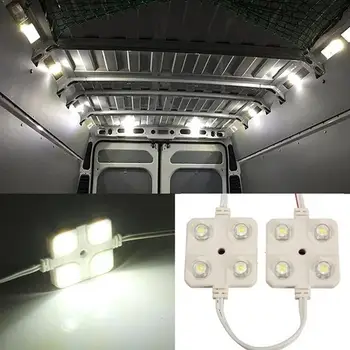

10Pcs 12V LED Vehicle Car Van Trailer Interior Light Dome Roof Ceiling Reading Trunk Car Light Lamp Car Styling Night Light
