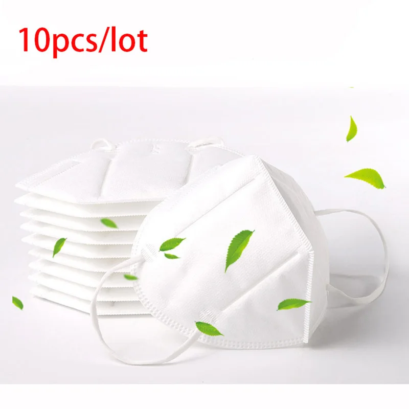 

10PCS CE FAD KN95 Mask Flu Virus Proof Anti Infection KN95 Masks 95% Filtration PM2.5 Protective Masks