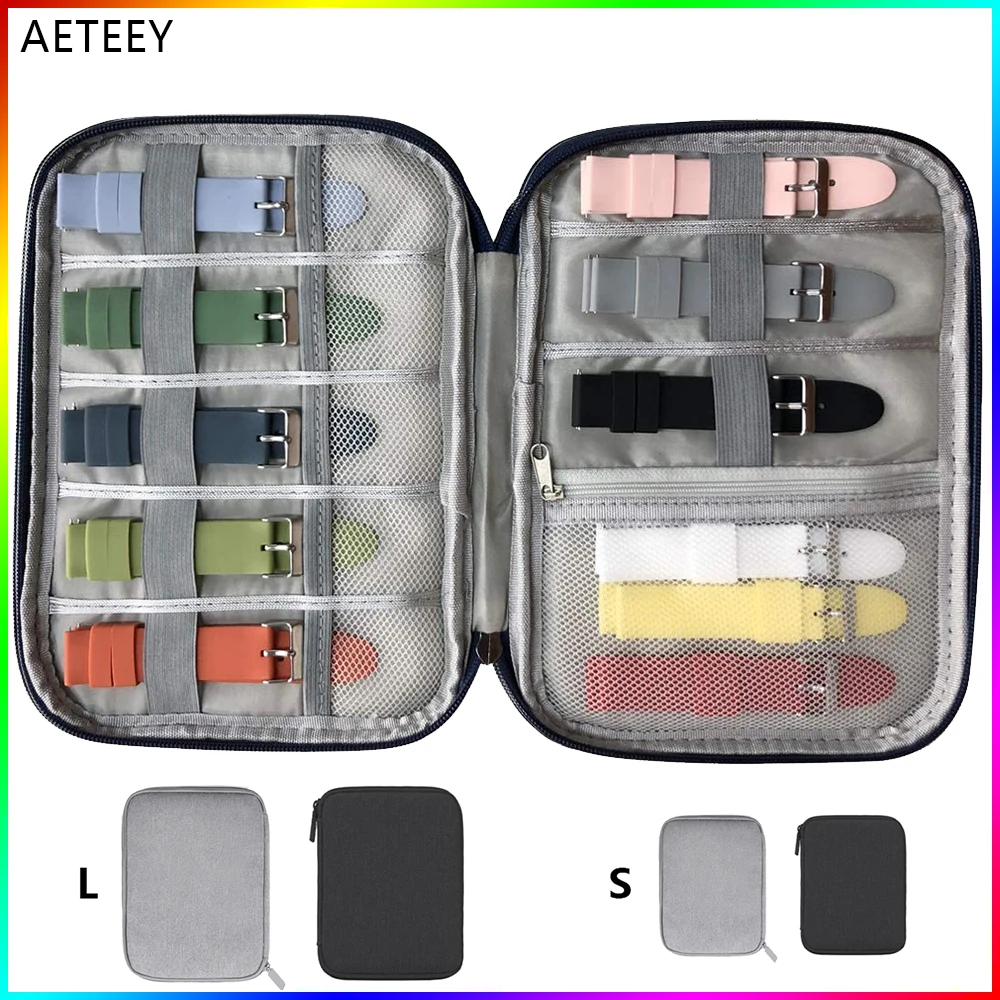 For Xiaomi Watch Strap Box Multifunction Portable Watch Band Organizer Storage Bag Smart Watchband Holder Watches Travel Case