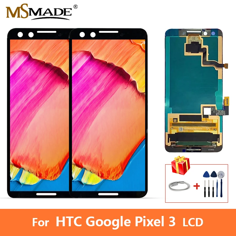 

5.0" Original LCD For HTC Google Pixel 3 LCD Display Touch Screen Digitizer Replacement Parts With Frame Free Shipping+Gift