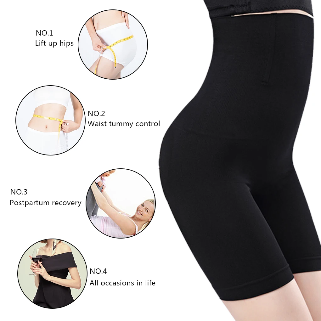 Женское нижнее белье с высокой талией, дышащие трусы для похудения
