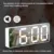 Акриловый/Зеркальный Будильник LED Digital Clock Voice Control Snooze Time Temperature Display Night Mode Reloj Despertador Digital