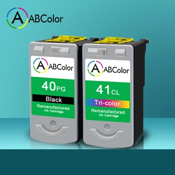 

A ABCOLOR PG40 CL41 Ink Cartridge for Canon Printer Pixma iP1180 iP1200 iP1300 iP1600 iP1700 iP1800 iP1880 40 41XL Ink Cartridge