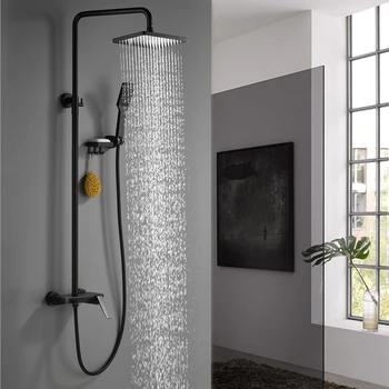 Price Luxury Copper Shower Faucet Set Bathroom Shower Faucet With Handhold Shower Head Hot And Cold Bath Mixer Tap
