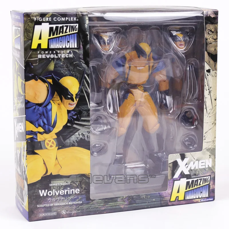 Revoltech фигурка Дэдпул Человек-паук Железный человек Росомаха Магнето Капитан Америка Карнаж Psylocke Deathstroke гамбит Бэтмен Веном