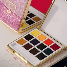 Акварель Рубенс сплошной яркий цвет отдел 12 золото/розовый/зеленый сверкающий песок коробка Твердые акварельные товары для рукоделия